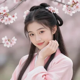 portrait of a young  mulan, dreamy and ethereal, cherry blossoms, expressive pose, peaceful but flirty expression, elegant, highly detailed, digital painting, artstation, concept art, smooth, sharp focus, by gil elvgren by harry ekham