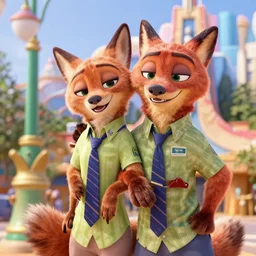 furry in the style of zootopia