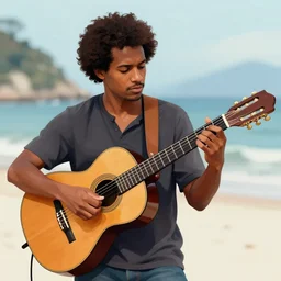 jose carioca playing guitar digital art