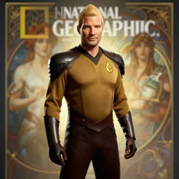 portrait photograph of captain picard full body, sleek outfit, upper body, fantasy, handsome, depth of field, soft focus, highly detailed, intricate, realistic, national geographic cover, soft glow, textured, artstation, concept art, sharp focus, illustration, art by artgerm and greg rutkowski and alphonse mucha