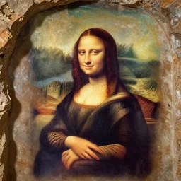 cave-painting! cave-painting! of the (Mona Lisa)