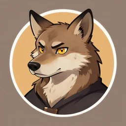 Communist Hyena furry profile picture, FurAffinity, Furry art, Anthromorpic Profile Picture,
