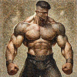 A muscular fighter, fit, very muscular male body, intricate, highly detailed, digital painting, artstation, concept art, sharp focus, illustration, art by greg rutkowski and alphonse mucha