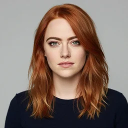 portrait of Emma Stone by Jim Burns