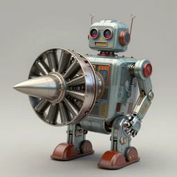 ( ( ( ( ( 1 9 5 0 s retro future jet engine robot. muted colors. ) ) ) ) ) by jean - baptiste monge!!!!!!!!!!!!!!!!!!!!!!!!!!!!!!