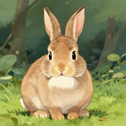 very sad rabbit with a too - full mouth, by beatrix potter