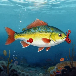 a fish in the style of Greg Rutkowski