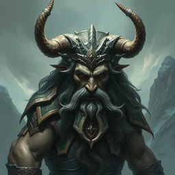 a digital painting of norse mythology, realistic, detailed, intricate,