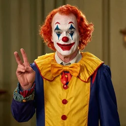walter white dressed up as a clown