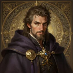 a portrait of alexis ohanian as a wizard, handsome, deep focus, d & d, fantasy, intricate, elegant, highly detailed, digital painting, artstation, concept art, matte, sharp, illustration, hearthstone, art by artgerm and greg rutkowski and alphonse mucha