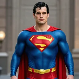 superman in real life, photograph, realistic, detailed