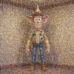 epic professional digital art of an emty jain with ears on the walls, highly detailed, pixar movie, in the style of toy story, trending at artstation