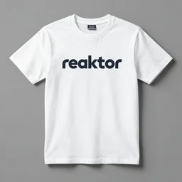 a t - shirt that has the word reaktor written on it