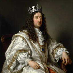 beautiful oil painting portrait of Louis xiv of France in coronation robes by hyacinthe rigaurd 1701