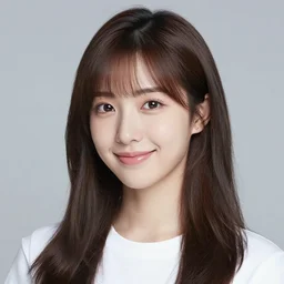 portrait of a young woman who might be a lookalike for joy from inside out