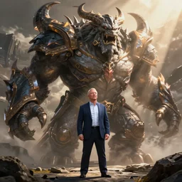 end game boss in world of warcraft looking like Jeff bezos
