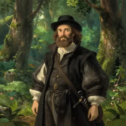 rembrandt painting with ghibli environment, unreal engine, nature, cinematic lighting, 3 d