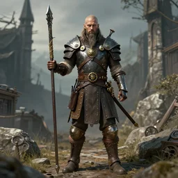 steampunk viking warrior