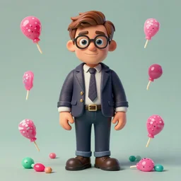 where's waldo, lollipops and rainbows, lowbrow, matte painting, 3 - d highly detailed, in the style of camille rose garcia