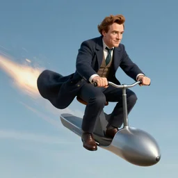Nathan Fillion as Dr Strangelove riding a meteor