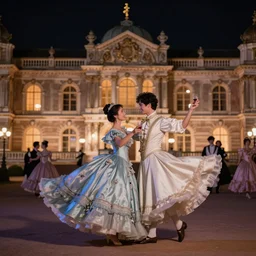palace dance, victorian era, toast each other, dreamy, romantic, night lighting, gorgeous lighting, dramatic cinematic lighting, intricate, highly detailed, 8 k