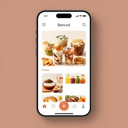 UI framework of home screen for a Food delivery app