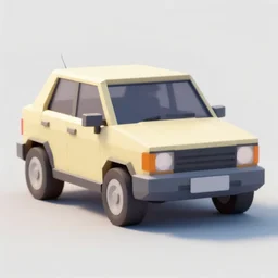 low poly car dribbble
