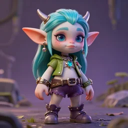 eco gotch punk female goblin, 8k
