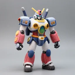 a crochet mecha robot, Sigma 50 mm f/1.4