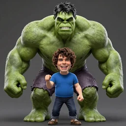 photomanipulation of BOB ROSS as hulk, marvel