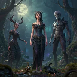 mystic fairytale, in the style of peter mohrbacher, james jean, artgerm, dramatic lighting and composition, surreal background, octane render, pixar, trending on artstation, concept art, 8 k