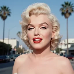 Marilyn Monroe selfie in Los Angeles