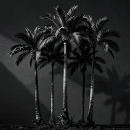 colombian wax palms, minimalist, dark japanese art, emo goth, phone wallpaper