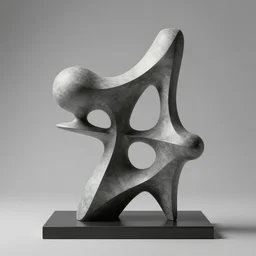 an abstract sculpture that represents integral calculus
