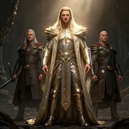 hyperrealistic full body mixed media image of a tom hardy as elvish god of light, stunning 3 d render inspired art by greg rutkowski and xiang duan and thomas eakes, realistic, highly detailed attributes and atmosphere, dim volumetric cinematic lighting, 8 k octane detailed render, post - processing, masterpiece,