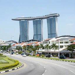 Beautiful Town in Singapore