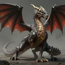 ( full - body design art of a four - legged giant dragon, design art of a dragon, image of a dragon, picture of a dragon ), ( stylized, artgerm, artstation, hd, cgsociety, cgi, realistic, dramatic, cinematic, artistic, trending, detailed )