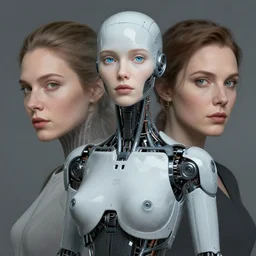portrait of female android by Dan Mumford and Sandra Chevrier