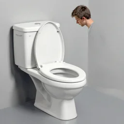 davis, marc painting of a monster toilet