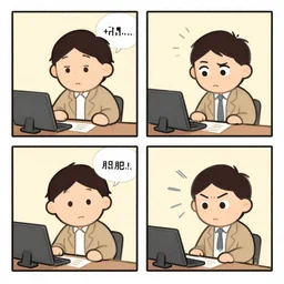 3 panel cartoon strip by about a. i. going wrong