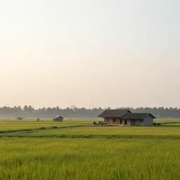 vietnamese countryside at dawn