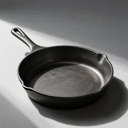 minimal iron cast pan inspired by Philippe Starck