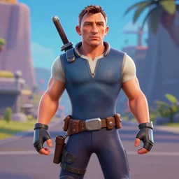 daniel craig as a 3 d fortnite character