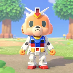 gundam suit in animal crossing
