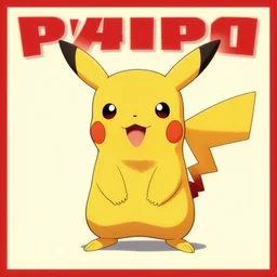 Beautiful Poster of a Pikachu, Soviet Propaganda