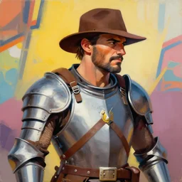 greg manchess portrait painting of armored indiana jones as overwatch character, medium shot, asymmetrical, profile picture, organic painting, sunny day, matte painting, bold shapes, hard edges, street art, trending on artstation, by huang guangjian, gil elvgren, ruan jia, randy vargas, greg rutkowski