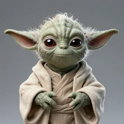 yoda, female, jedi master, wearing the traditional jedi robe, beautiful and uniquely odd looking, detailed symmetrical close up portrait, intricate complexity, in the style of artgerm and ilya kuvshinov, magic the gathering, star wars art,