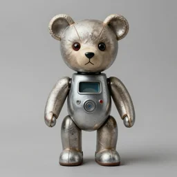 ( ( ( ( ( 1 9 5 0 s retro future robot android aluminum teddy bear. muted colors. ) ) ) ) ) by jean - baptiste monge!!!!!!!!!!!!!!!!!!!!!!!!!!!!!!
