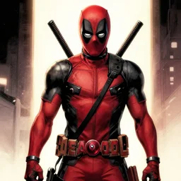 deadpool comic, by ty templeton, comic book art