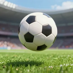 award - winning photography of a flying soccer ball trending on artstation